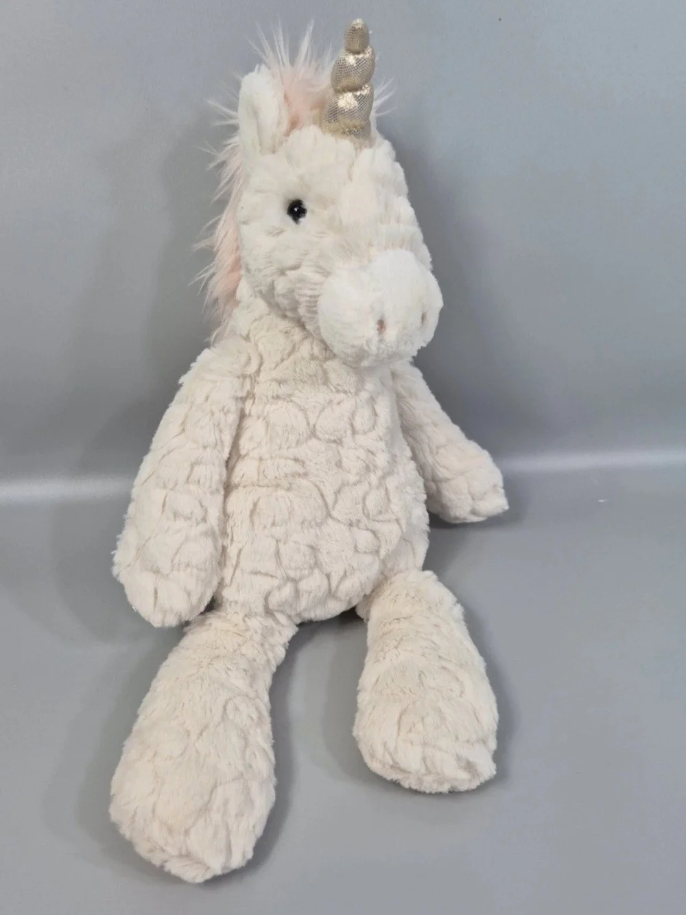 Mary Meyer Unicorn Plush Lovey Pink Cream  12
